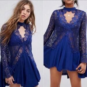 Free People Tell Tale Lace Tunic Dress
